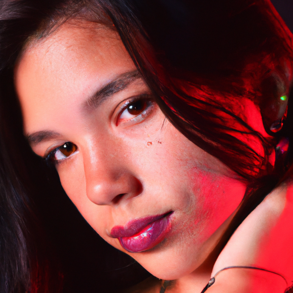 Retrato minimalista de estudio